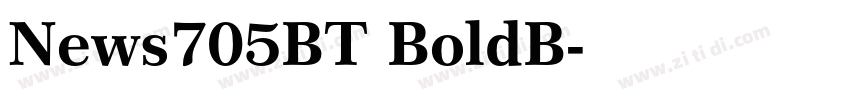 News705BT BoldB字体转换